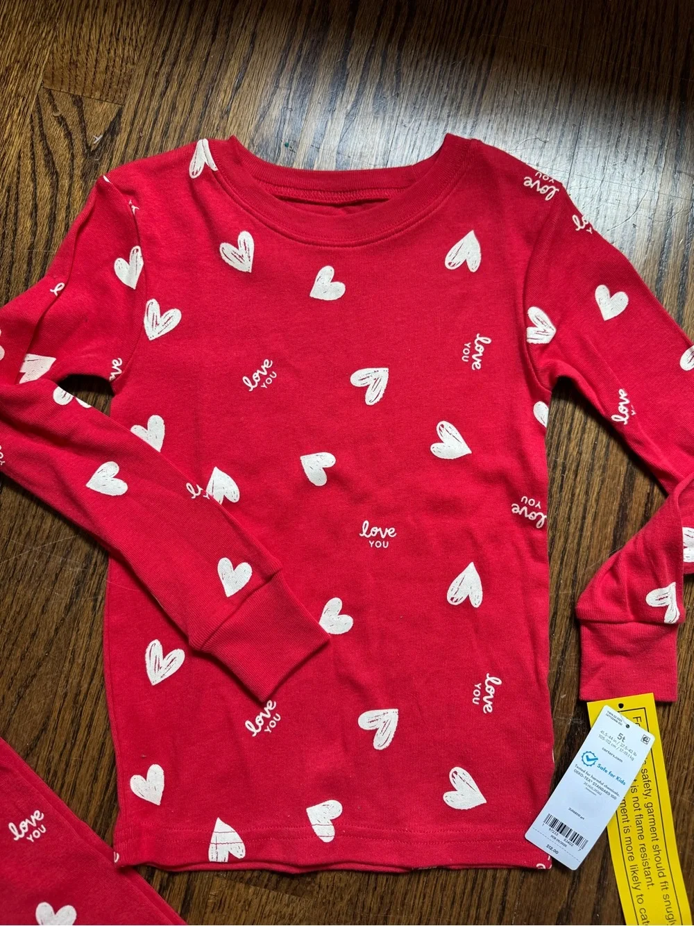 Carter's Red Heart-Print Kids Pajama Set